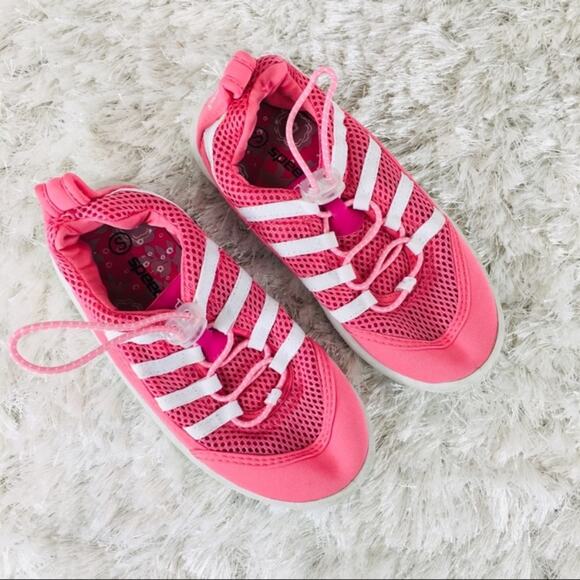 Pink Mesh Speedo Water Shoes Small - Picture 1 of 5
